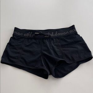 lululemon athletica Women's Black Athletic Shorts